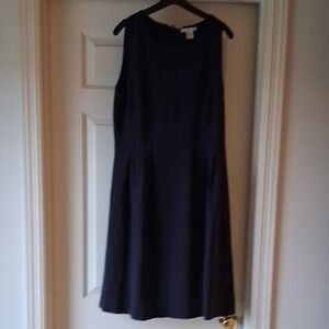H&M Elegant Navy Midi Dress